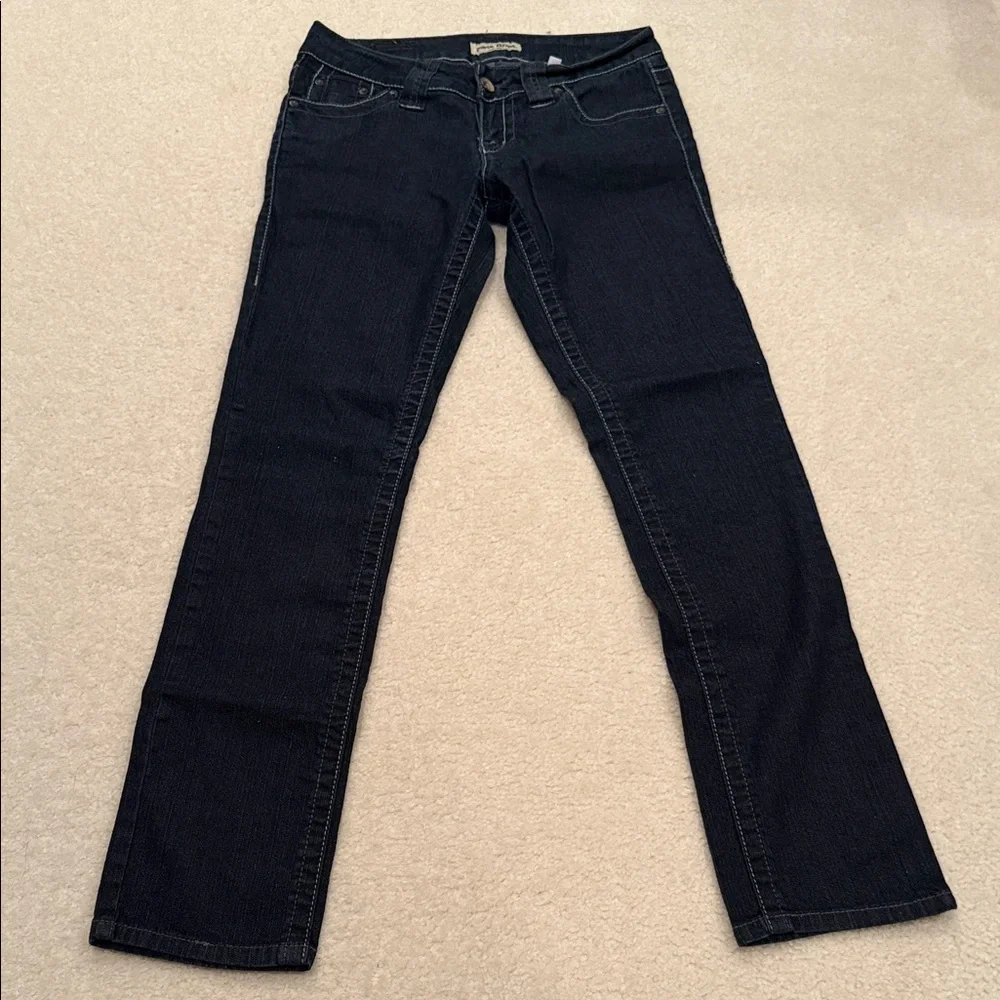 Paris Blues Women's Dark Blue Jeans Y2K - Picture 1 of 6